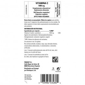 Vitamina C 1000 mg - 100 cápsulas vegetales
