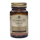 Vitamina D3 1000 IU 25 μg - 100 comprimidos masticables